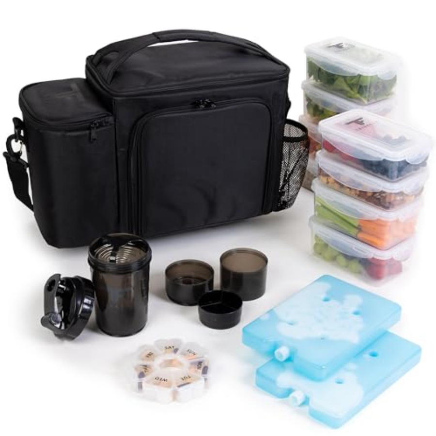Meal Prep Xl - Large Black Meal Prep Lunch Bag