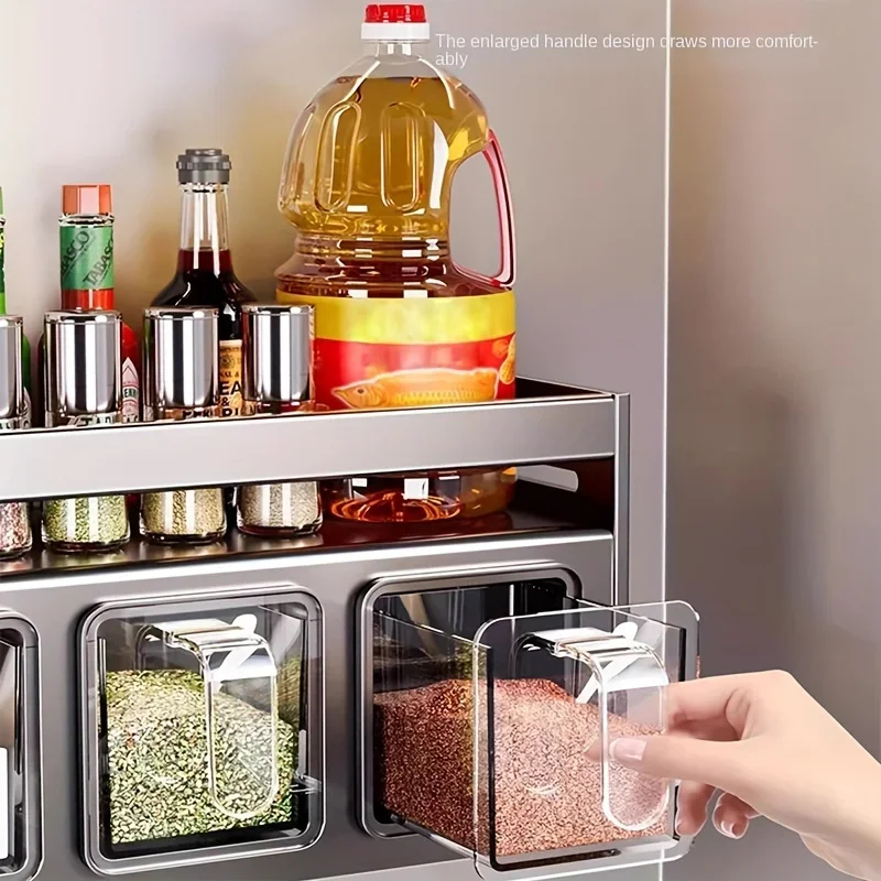Home Wall Mounted Stainless St - Spice Jar Labels ulasan dan harga