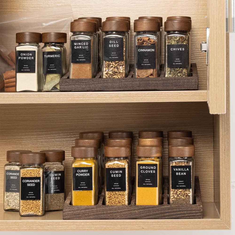 12Pcs Glass Spice Jars with La - Spice Jar Labels ulasan dan harga