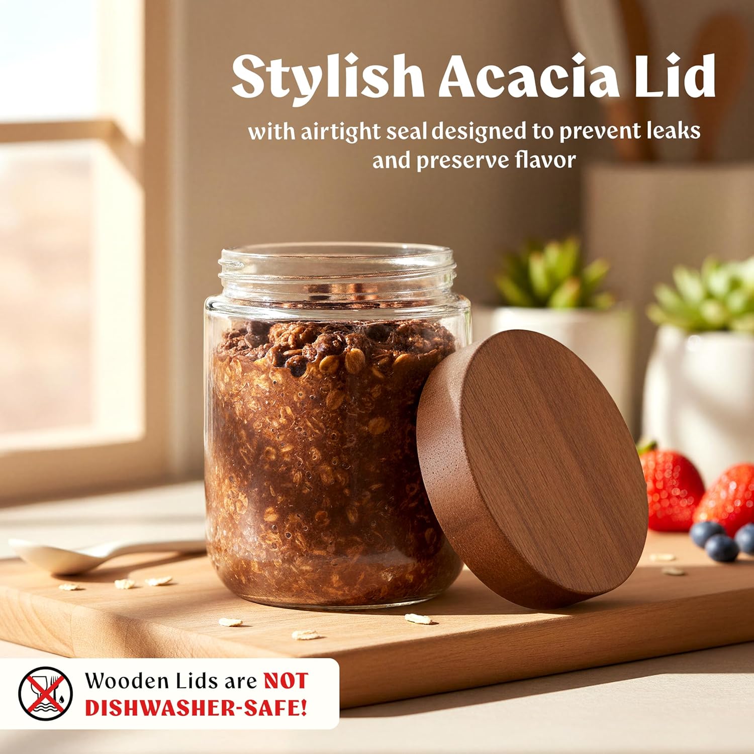 Overnight Oats Containers with - Meal Prep Glass Containers ulasan dan harga
