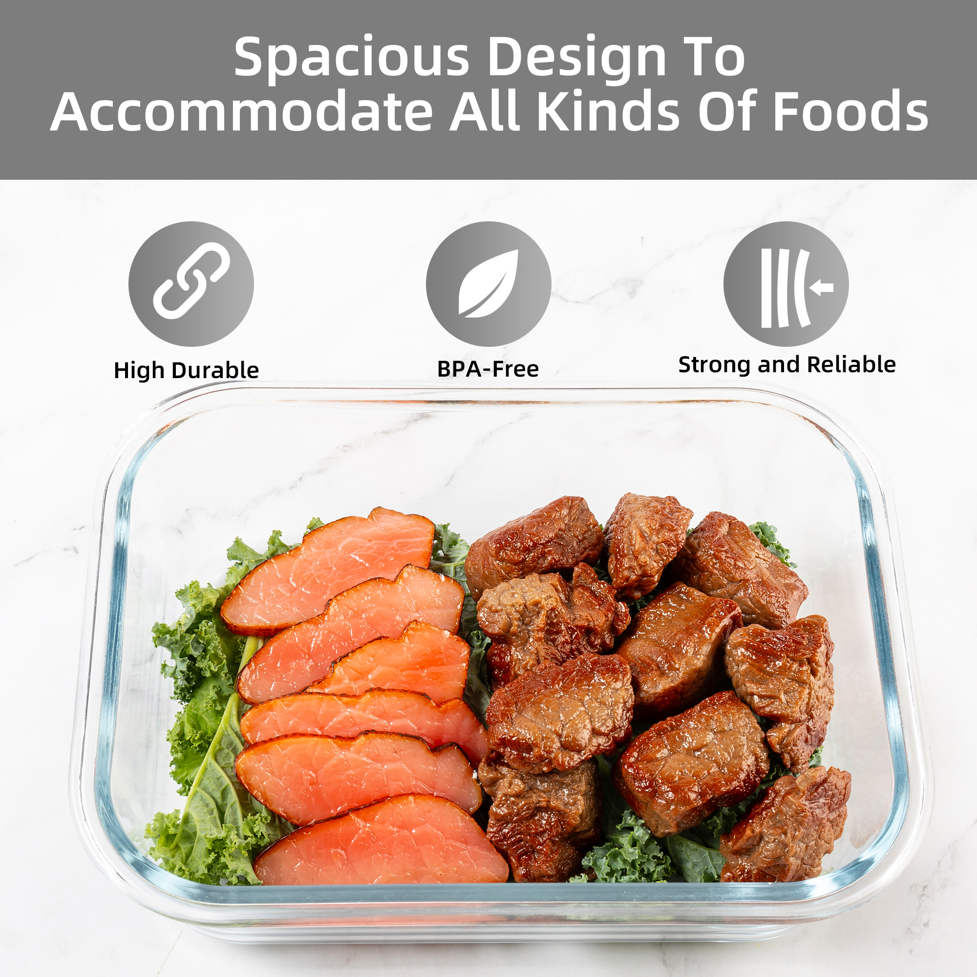 16-Piece Glass Food Storage Co - Meal Prep Glass Containers ulasan dan harga