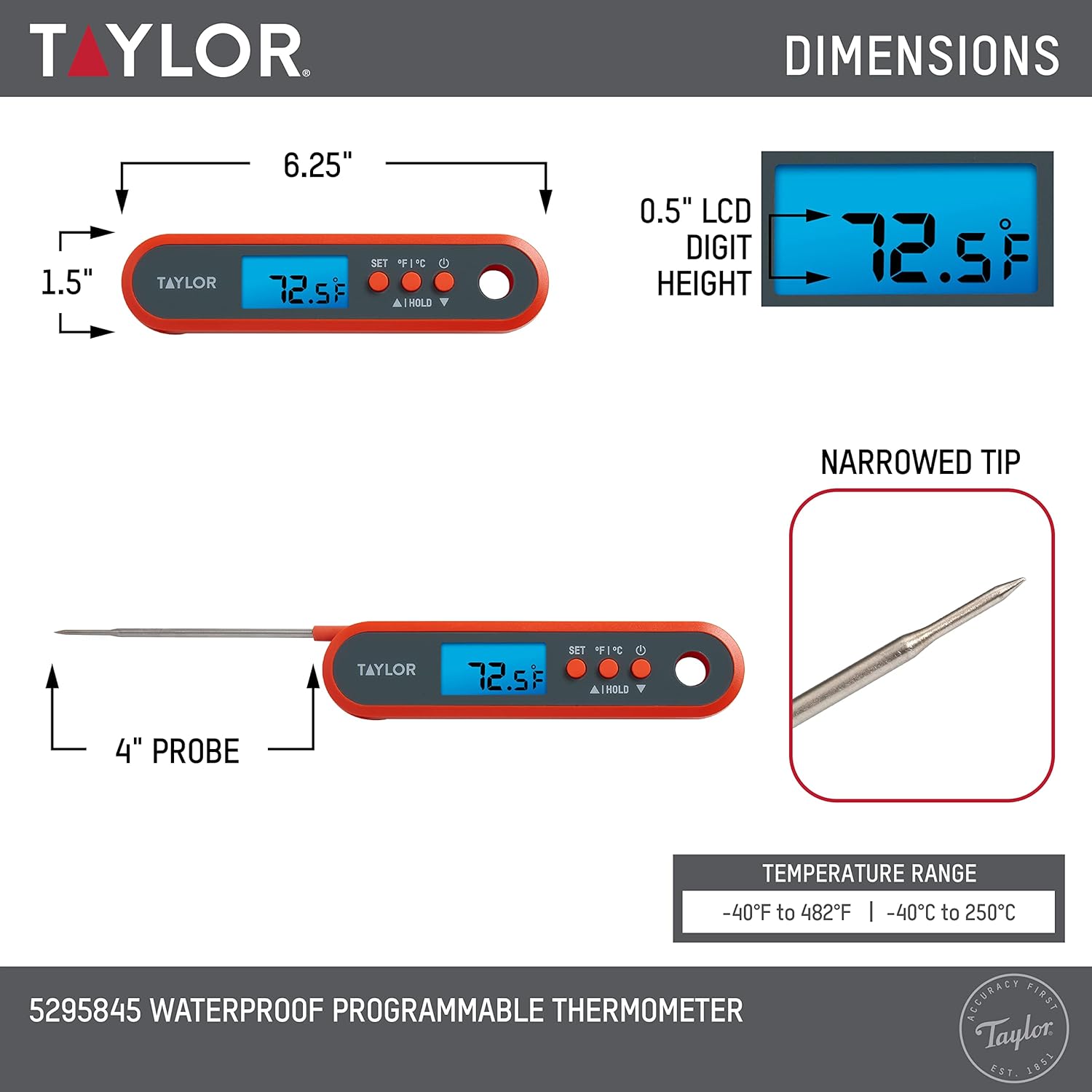 Digital Waterproof Meat Thermo - Meal Prep With Chicken ulasan dan harga