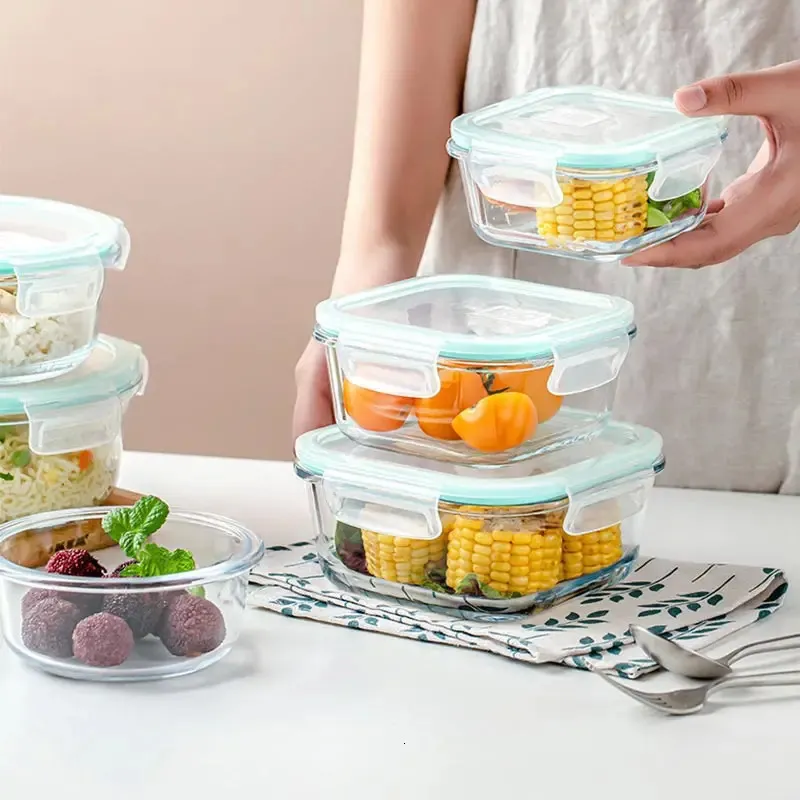 18Pcs Glass Food Storage Conta - Meal Prep Xl ulasan dan harga