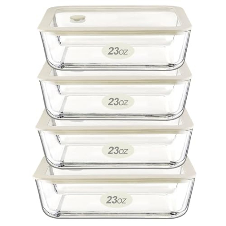 Glass Food Container Set with  - Meal Prep Glass Containers ulasan dan harga