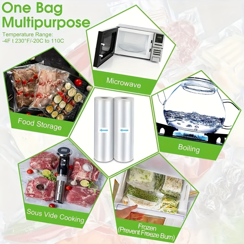3m/roll vacuum seal bags - dur - Meal Prep Cutting ulasan dan harga
