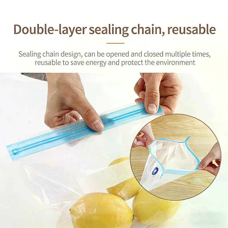 Reusable Vacuum Sealer Bags Wi - Meal Prep Ziplock ulasan dan harga