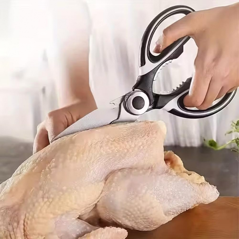 Stainless Steel Kitchen Shears - Meal Prep With Chicken ulasan dan harga
