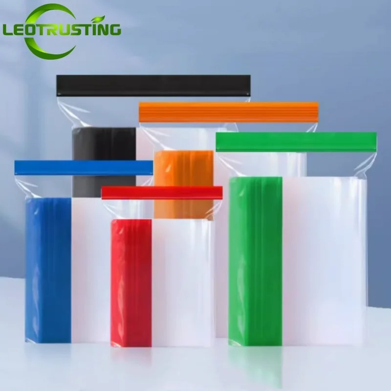 Colorful Clear PE  Zipper Stor - Meal Prep Ziplock ulasan dan harga