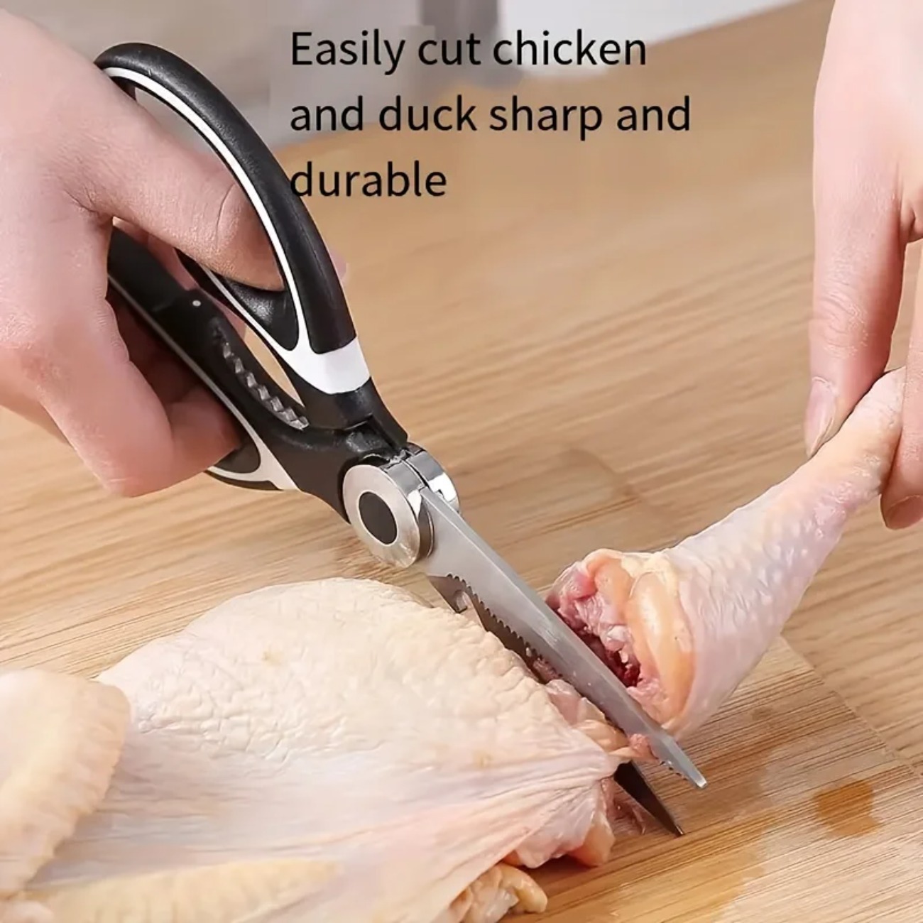 Multi-Purpose Kitchen Shears w - Meal Prep Cutting ulasan dan harga