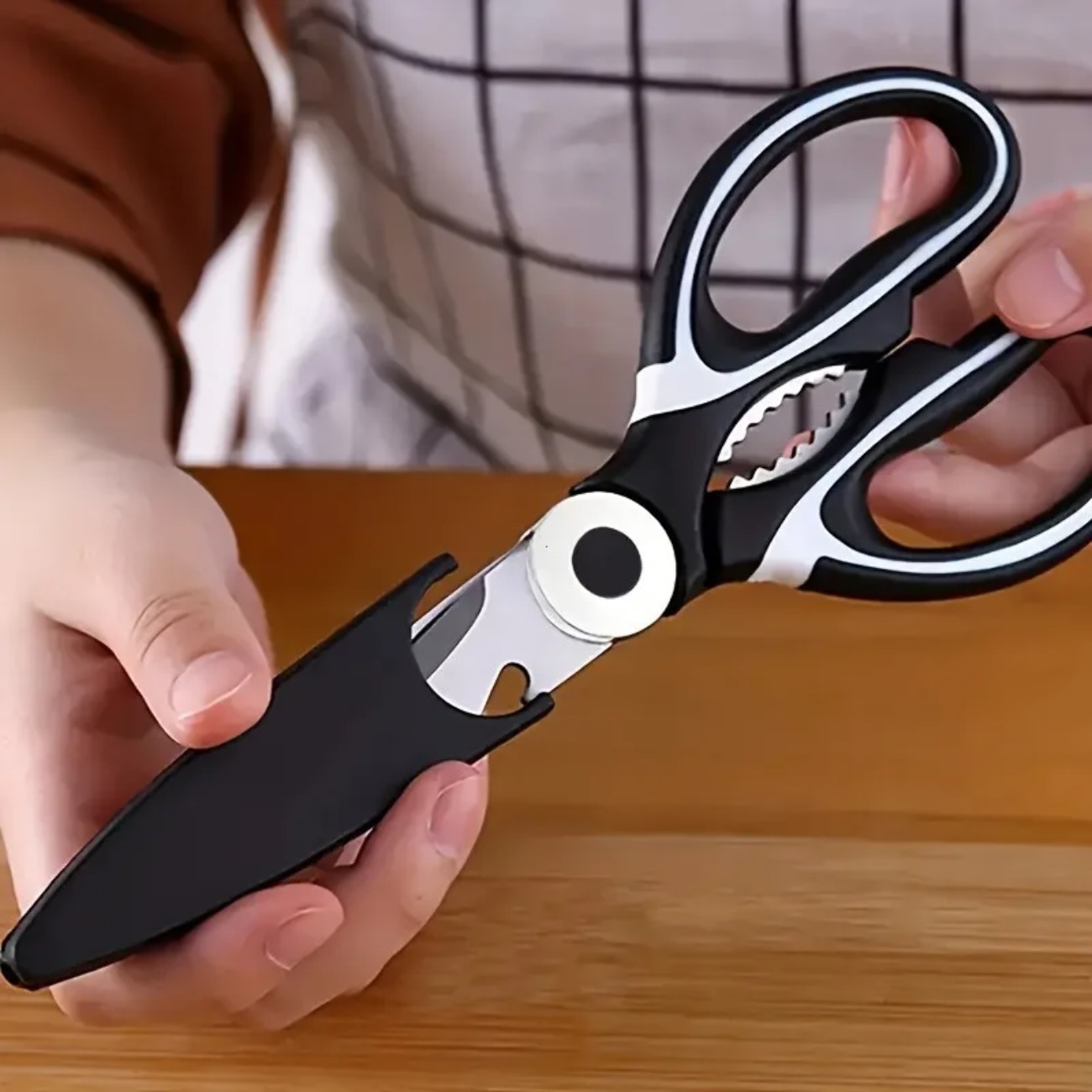 Multi-Purpose Kitchen Shears w - Meal Prep Cutting ulasan dan harga