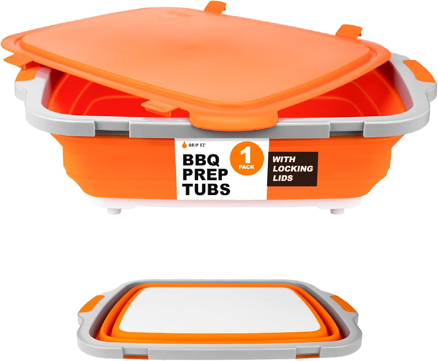 Collapsible BBQ Prep Tub with  - Meal Prep Xl ulasan dan harga