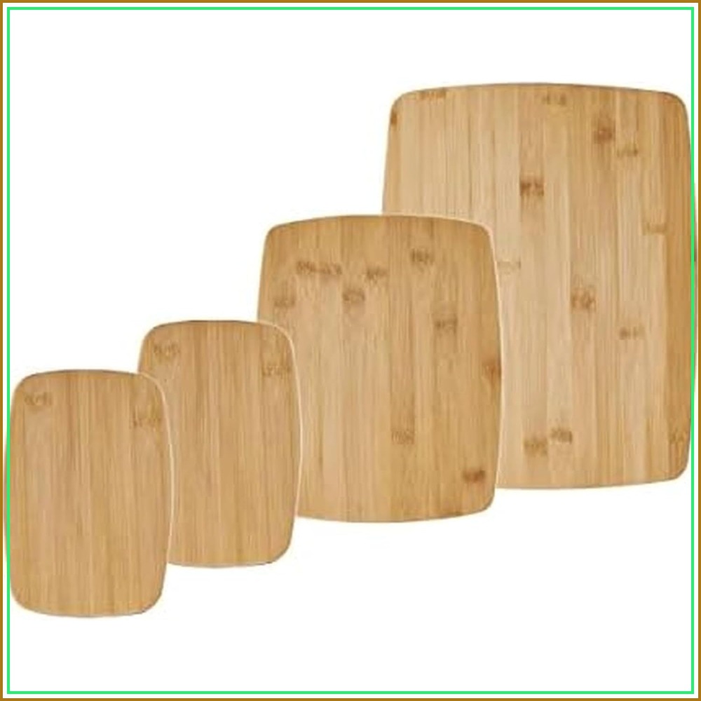 4-Piece Bamboo Cutting Board S - Meal Prep Cutting ulasan dan harga