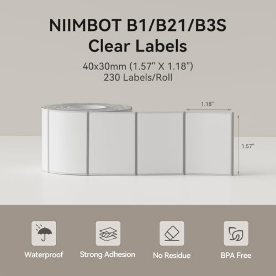 Label Tape for B1/B21/B3S, 1.1 - Spice Jar Labels ulasan dan harga