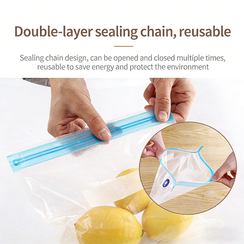 Reusable Vacuum Sealer Bags Wi - Meal Prep Ziplock ulasan dan harga