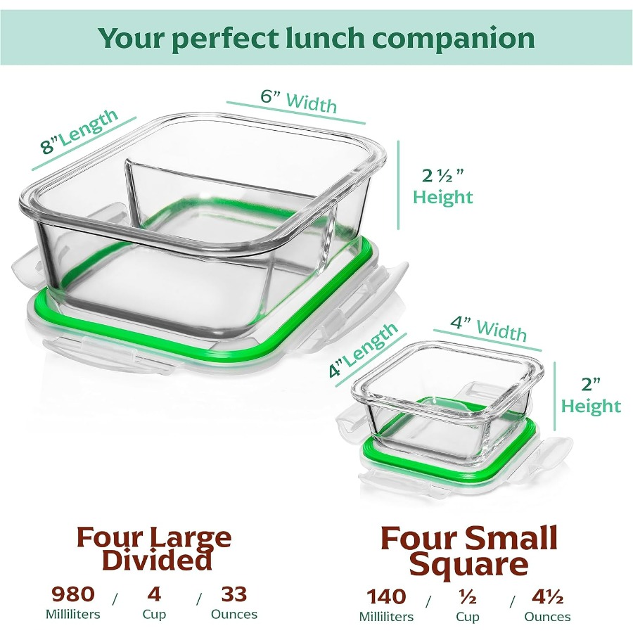 Glass Meal Prep Containers wit - Meal Prep Glass Containers ulasan dan harga