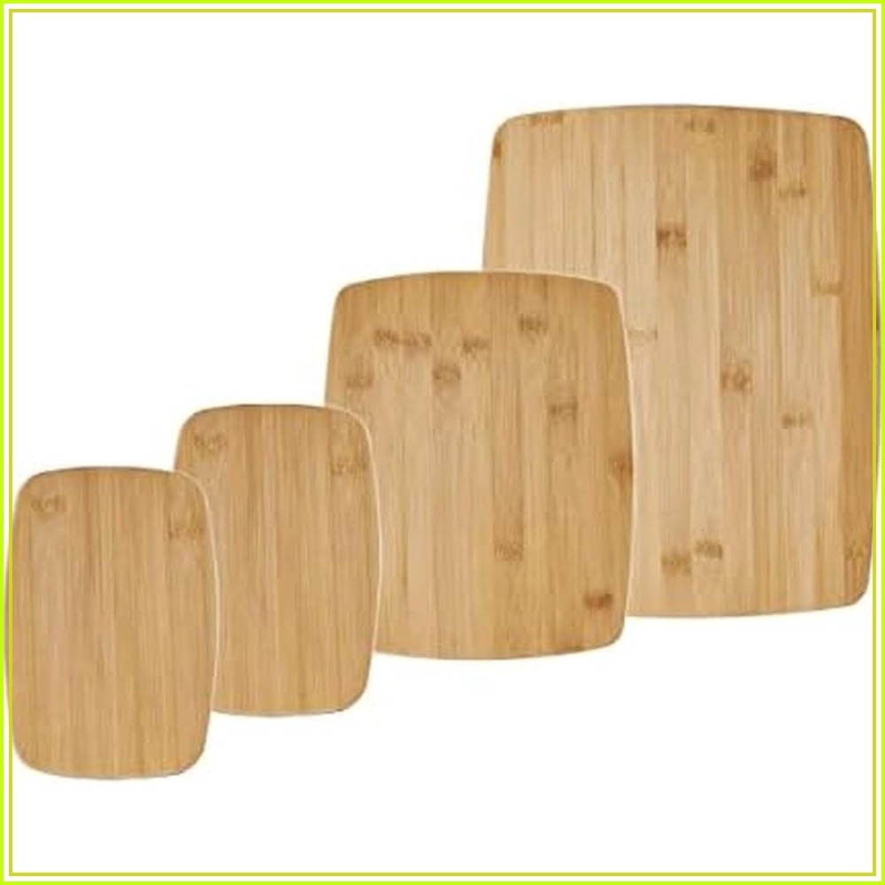 4-Piece Bamboo Cutting Board S - Meal Prep Cutting ulasan dan harga