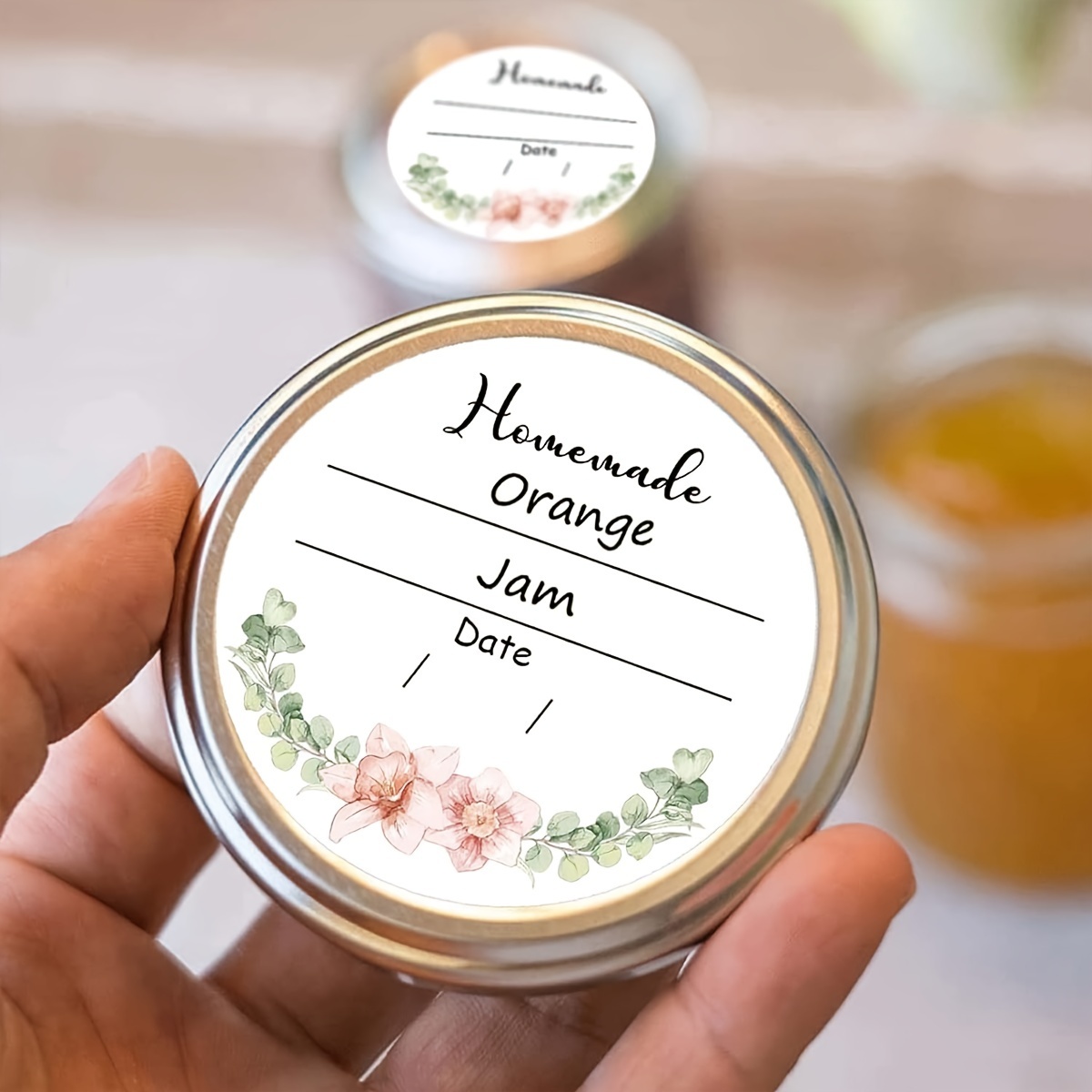 Watercolor Floral Canning Labe - Spice Jar Labels ulasan dan harga