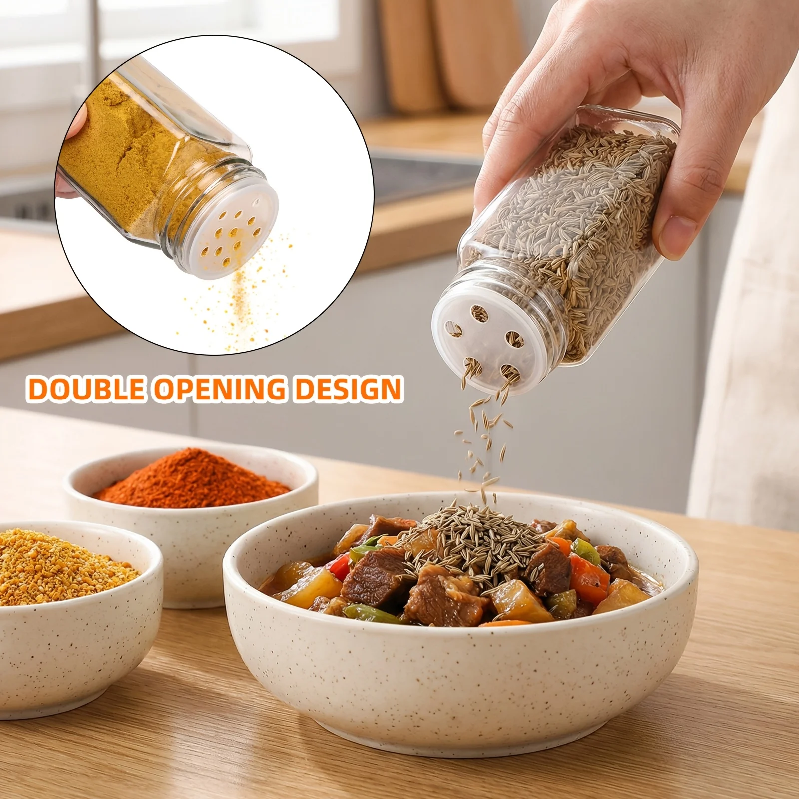 DDHOME 24pcs 4oz Square Spice  - Spice Jar Labels ulasan dan harga