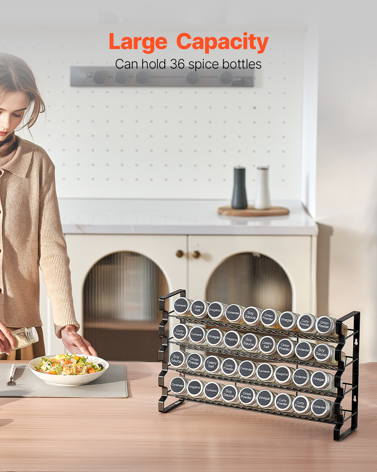SucceBuy Spice Rack Organizer  - Spice Jar Labels ulasan dan harga