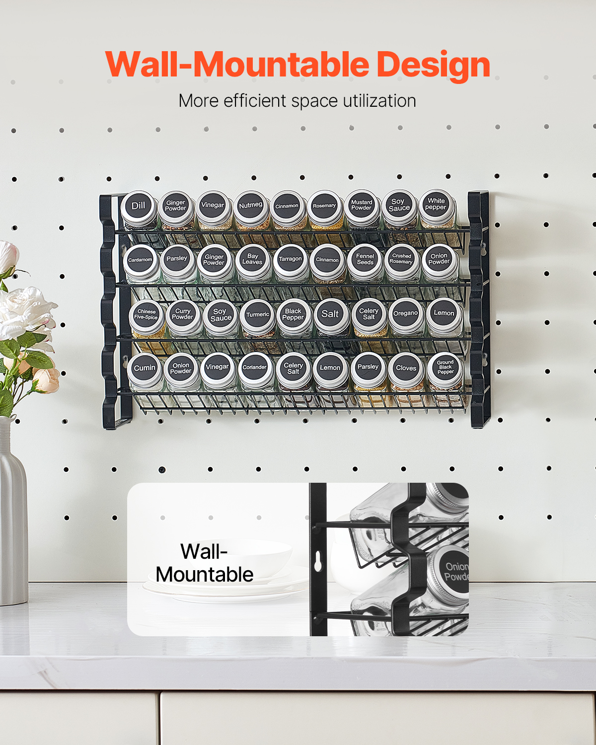 SucceBuy Spice Rack Organizer  - Spice Jar Labels ulasan dan harga