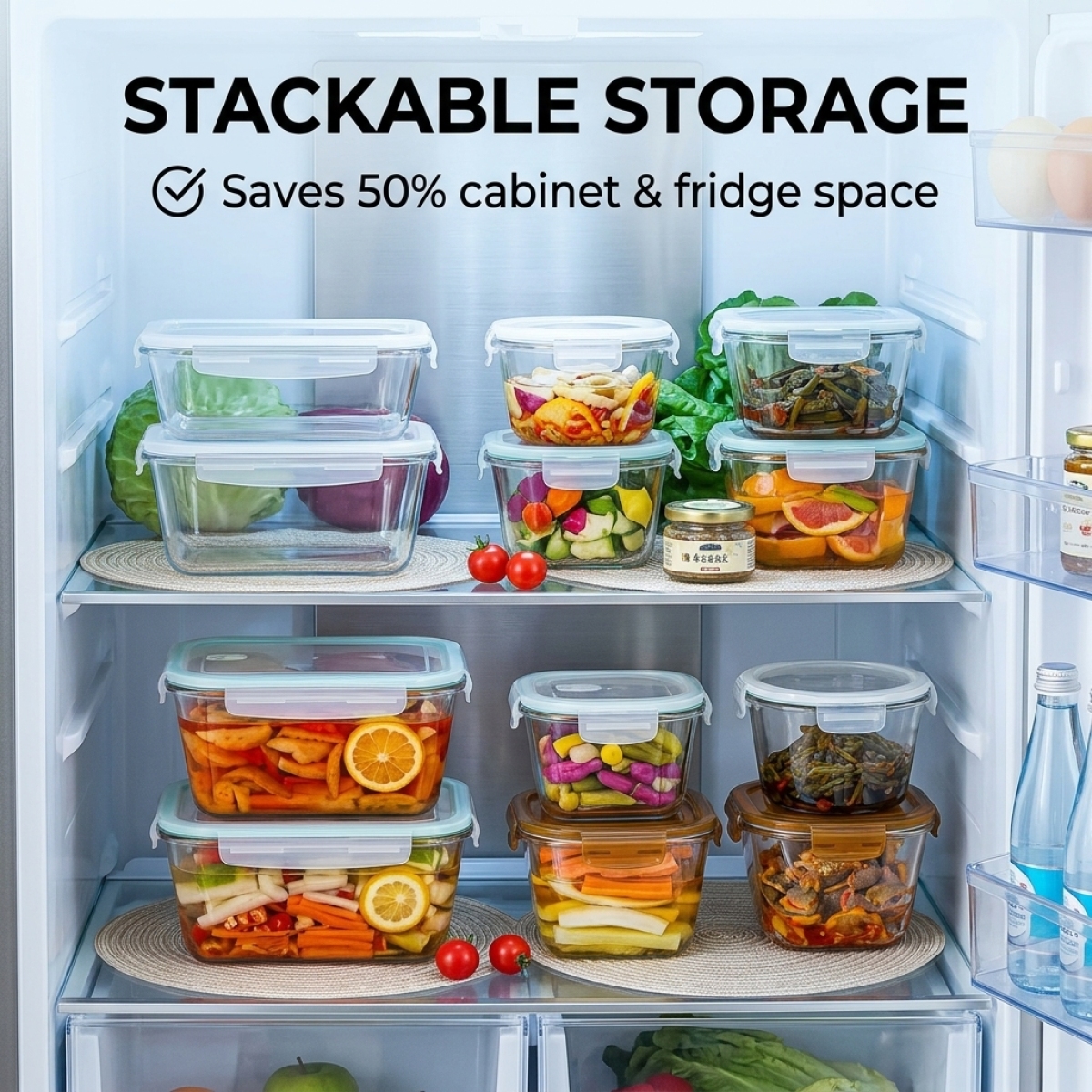Large Capacity Borosilicate Gl - Meal Prep Glass Containers ulasan dan harga