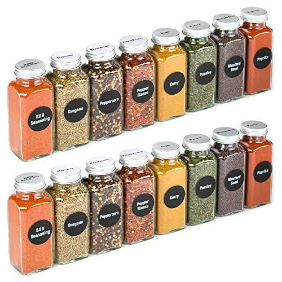 8 Extra Large, 8oz, BEST VALUE - Spice Jar Labels ulasan dan harga