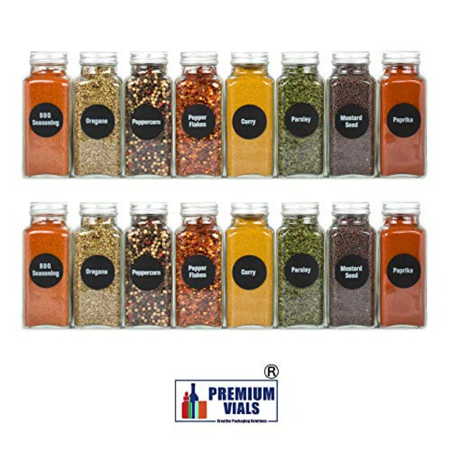 8 Extra Large, 8oz, BEST VALUE - Spice Jar Labels ulasan dan harga