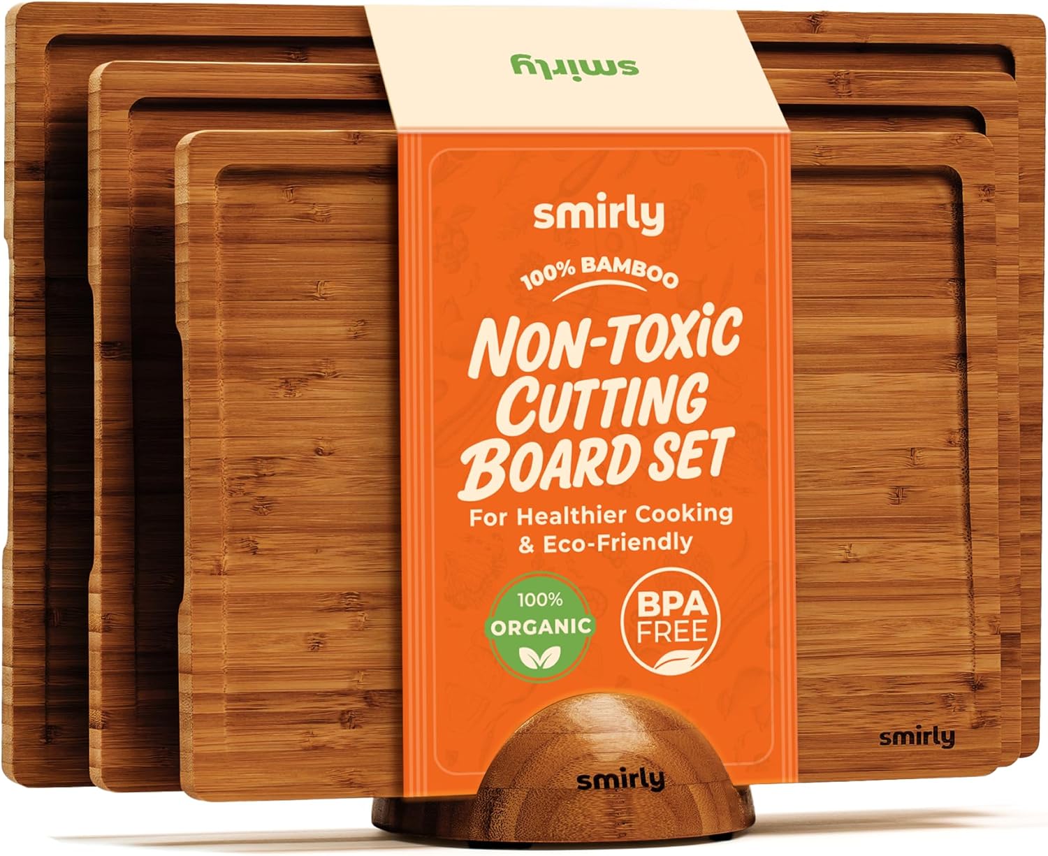 Bamboo Cutting Board Set of 3  - Meal Prep Cutting ulasan dan harga