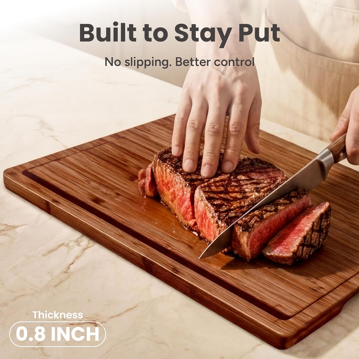 Bamboo Cutting Board Set of 3  - Meal Prep Cutting ulasan dan harga