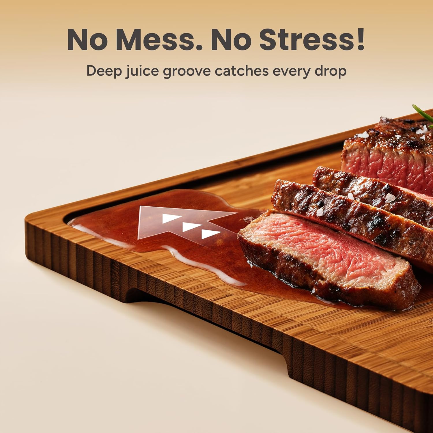 Bamboo Cutting Board Set of 3  - Meal Prep Cutting ulasan dan harga