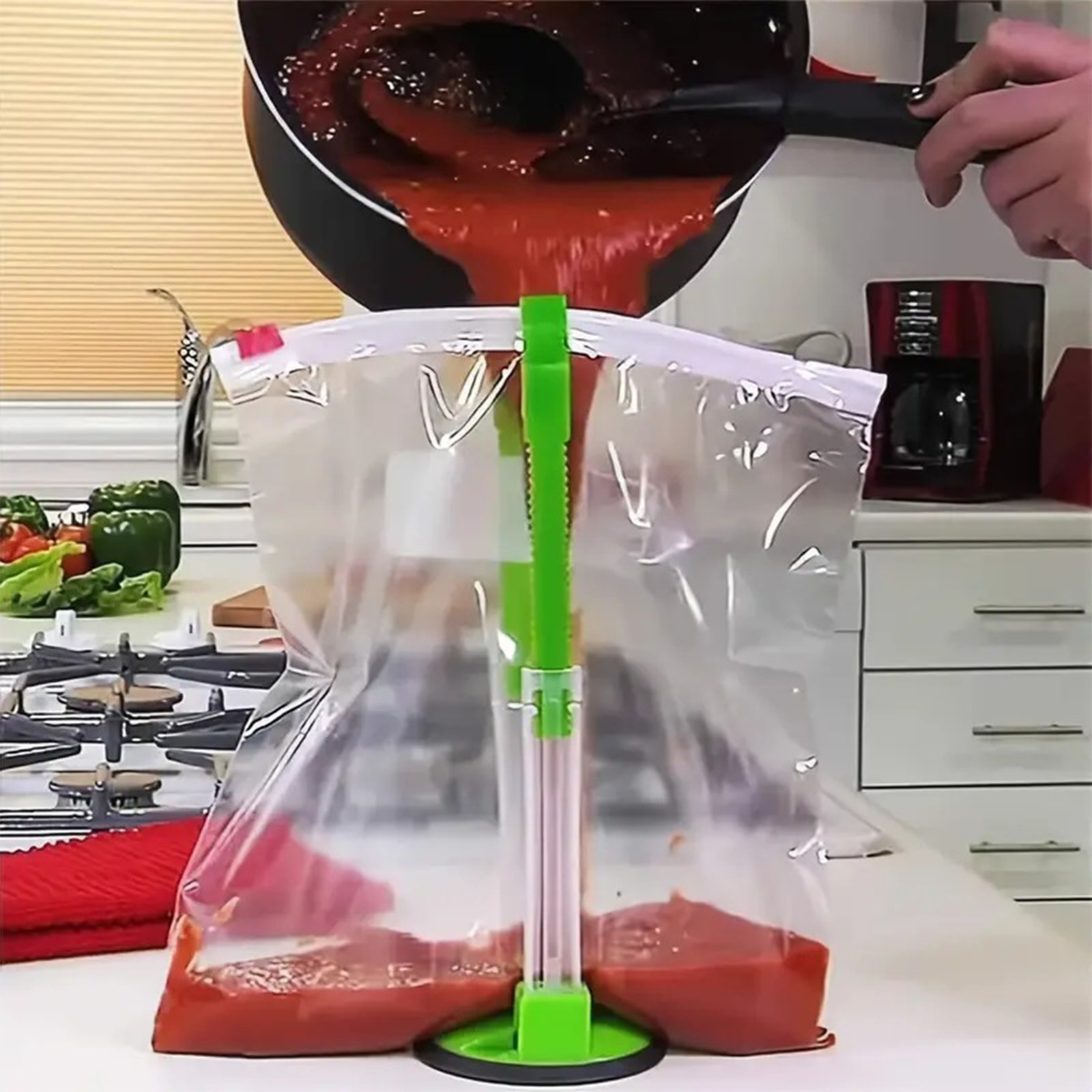 Adjustable Baggy Rack Holder S - Meal Prep Ziplock ulasan dan harga