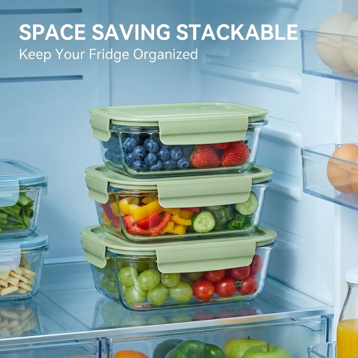 Borosilicate glass lunch box w - Meal Prep Glass Containers ulasan dan harga