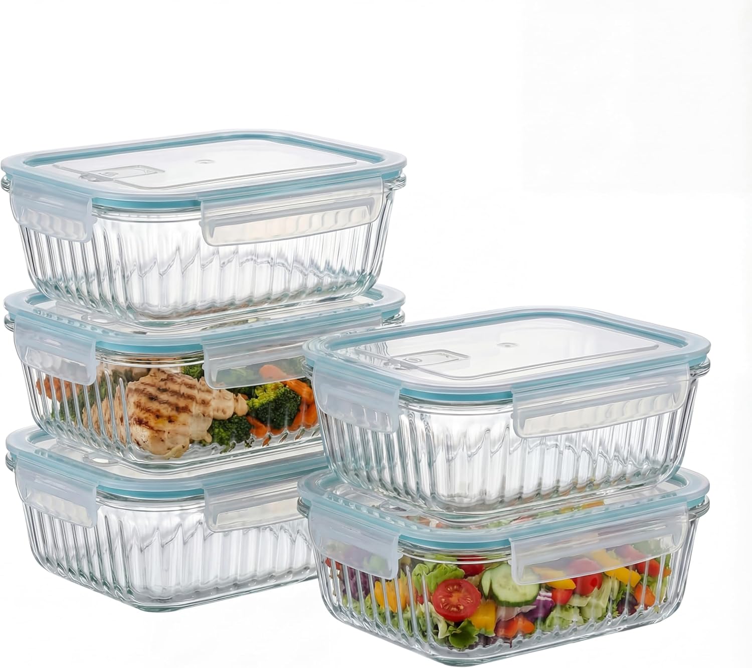 5-Packs, 36 Oz Glass Meal Prep - Meal Prep Glass Containers ulasan dan harga