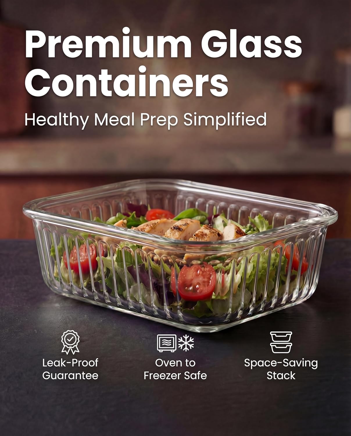 5-Packs, 36 Oz Glass Meal Prep - Meal Prep Glass Containers ulasan dan harga