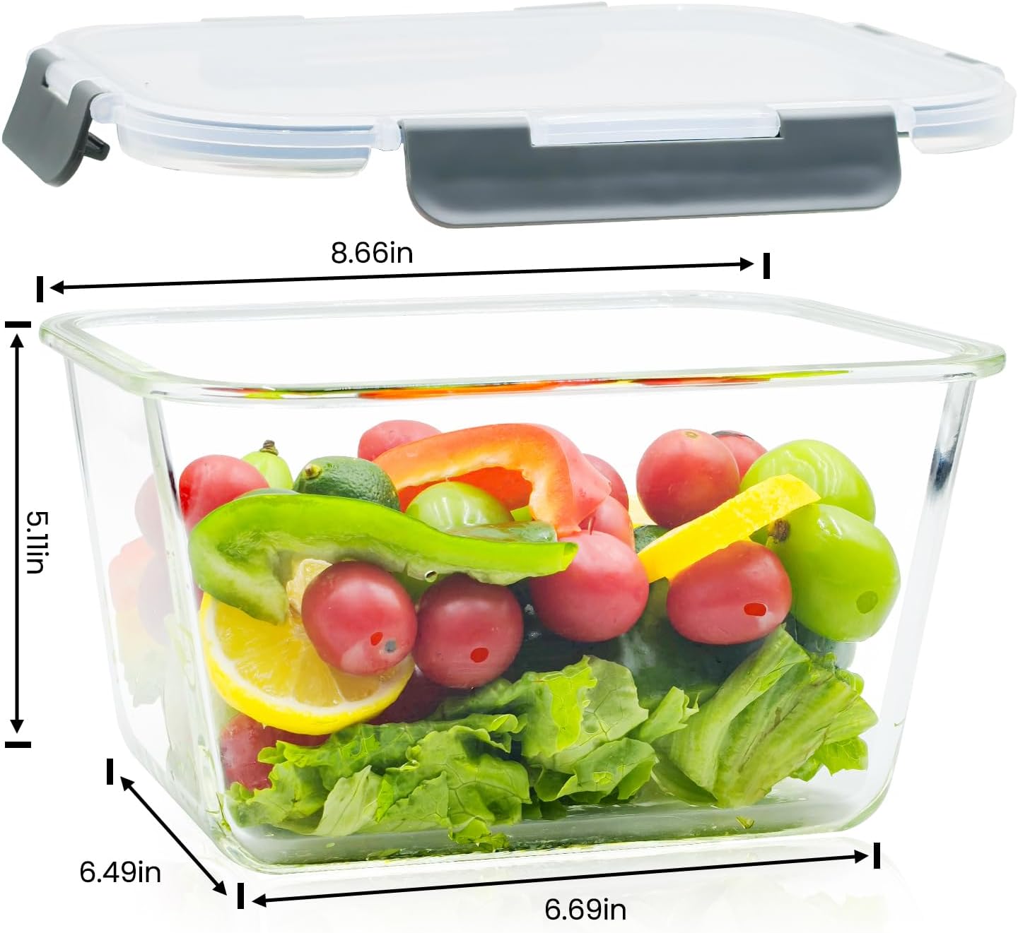 Large Glass Storage Containers - Meal Prep With Chicken ulasan dan harga