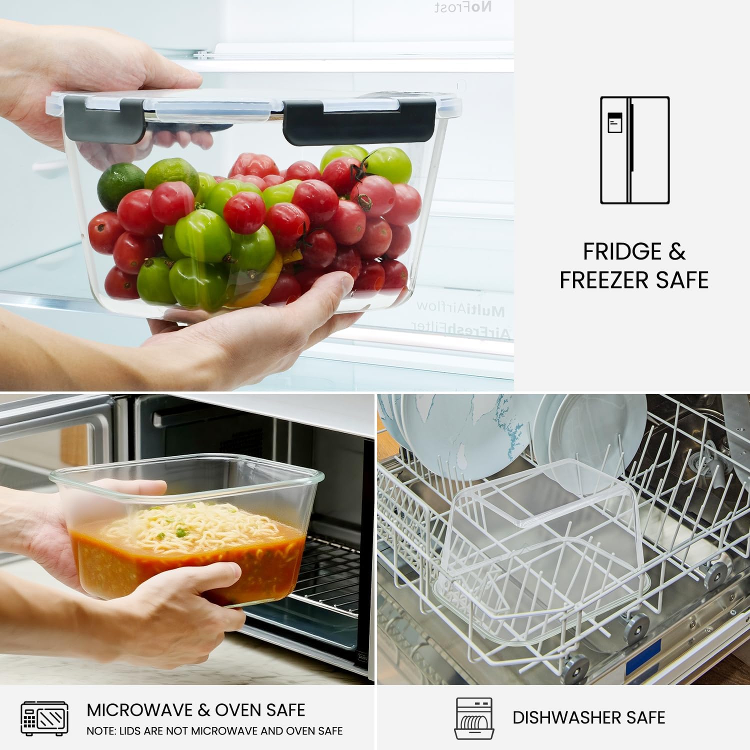 Large Glass Storage Containers - Meal Prep With Chicken ulasan dan harga