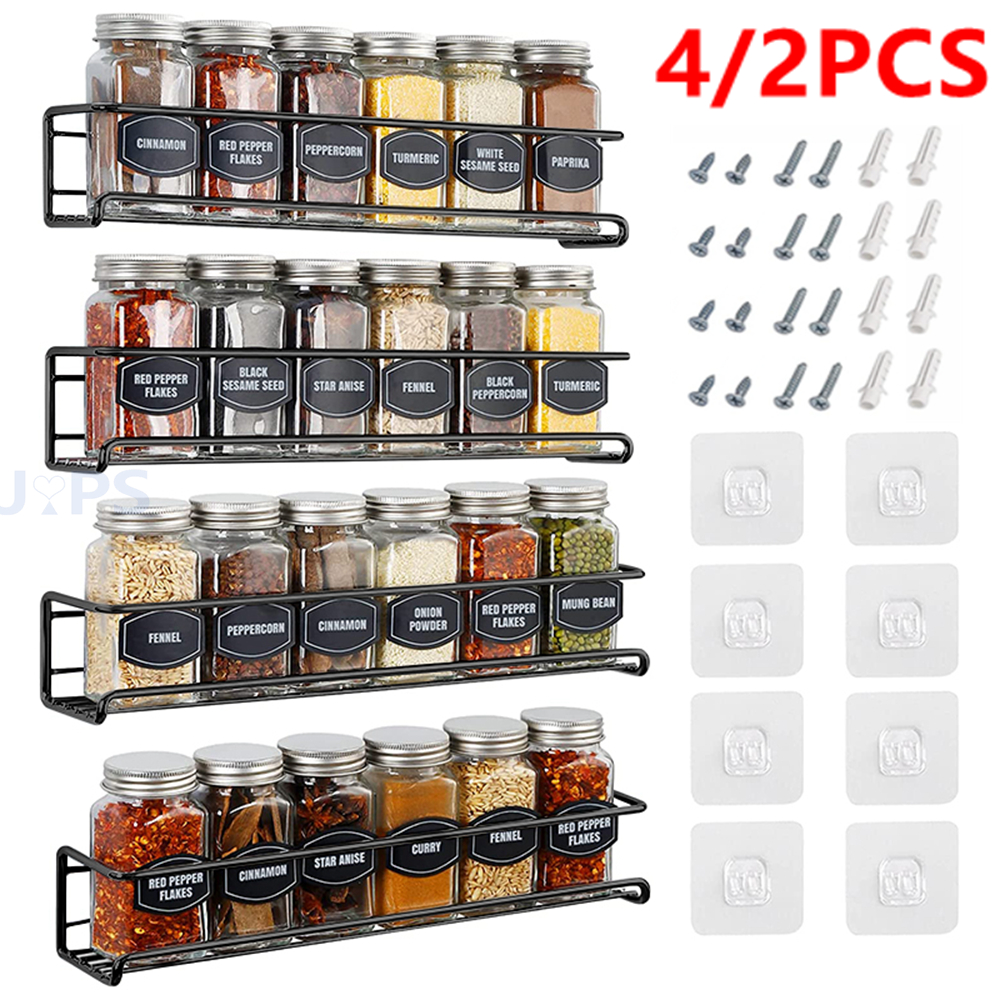 4/2PCS Spice Rack Organizer Wa - Spice Jar Labels ulasan dan harga