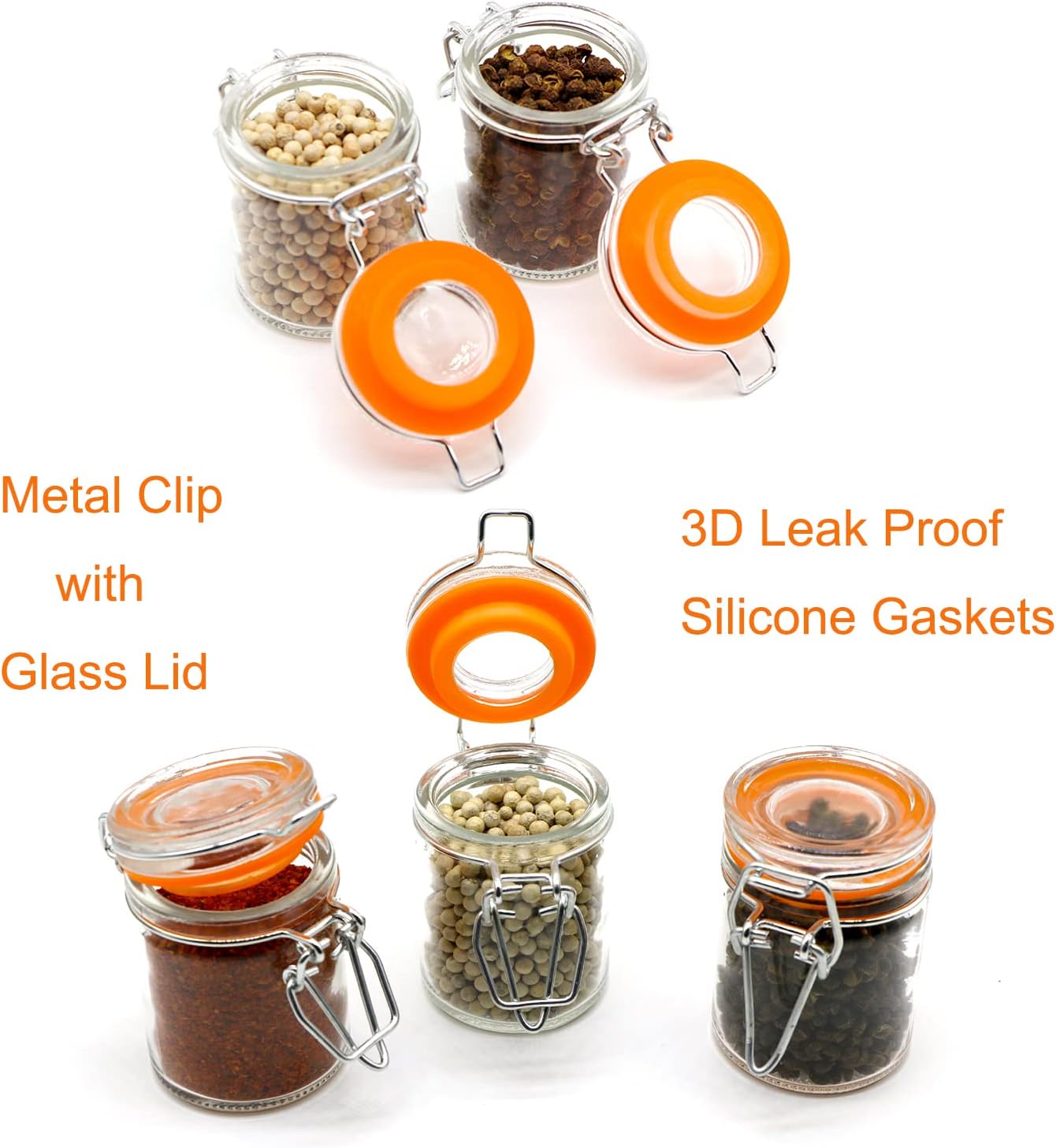 1.7 oz Mini Glass Spice Jars w - Spice Jar Labels ulasan dan harga